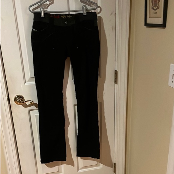 Diesel Black Corduroy Pants women’s size 28 - Picture 1 of 6